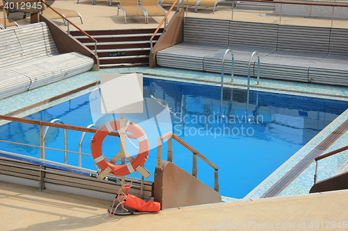 Image of Swimming pool area at cruise ship