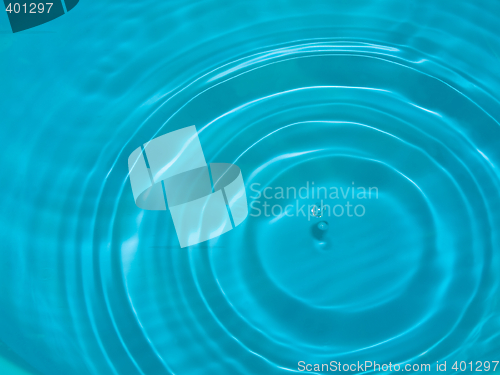 Image of Blue water drop splash