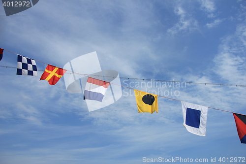 Image of Colorful signal flags