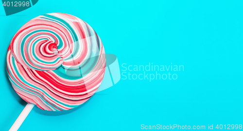 Image of Big Round Striped Colored Candy