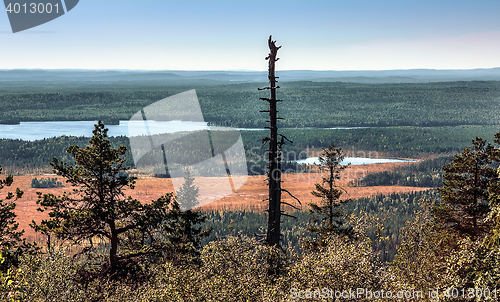 Image of Panoramic View From The Mountain Top Vottovaara