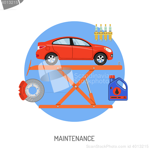 Image of Car Service and Maintenance Concept