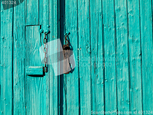 Image of Turquoise entrance door