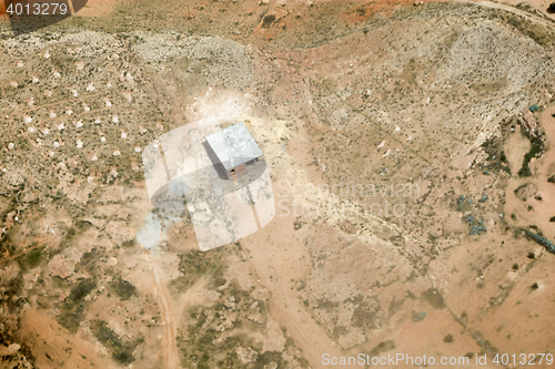 Image of Birds eye view of olive plantation