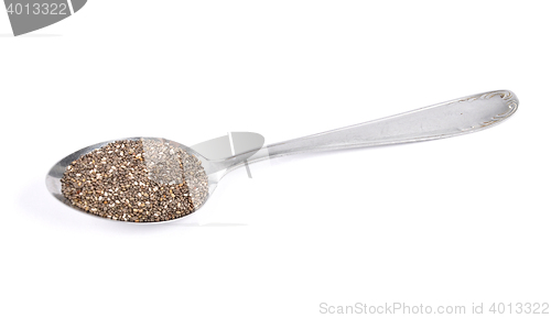 Image of Chia seeds on spoon