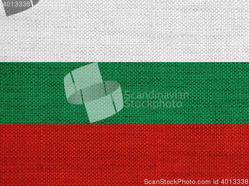 Image of Flag on old linen
