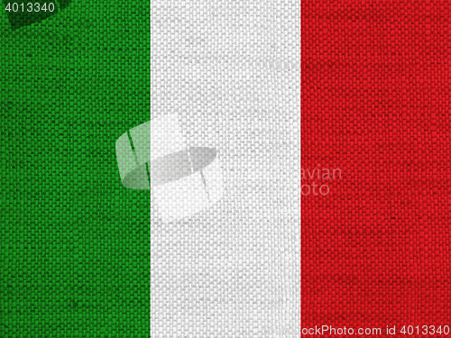 Image of Flag on old linen