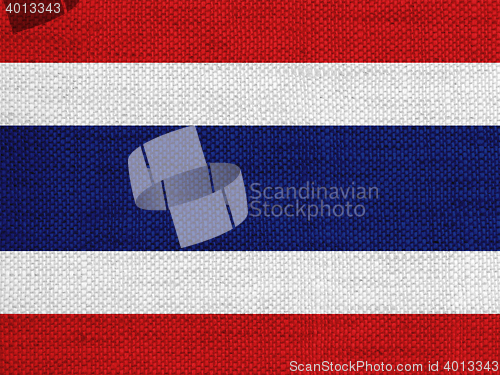 Image of Flag on old linen