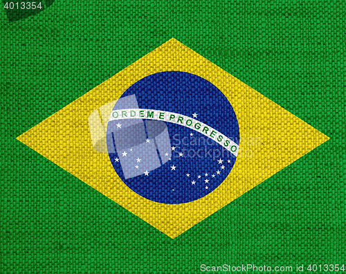 Image of Flag on old linen