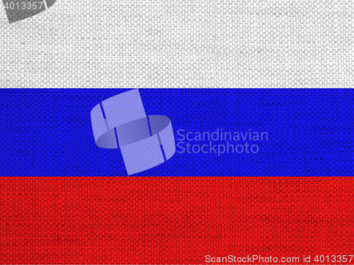 Image of Flag on old linen