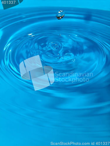 Image of Blue water drop splash