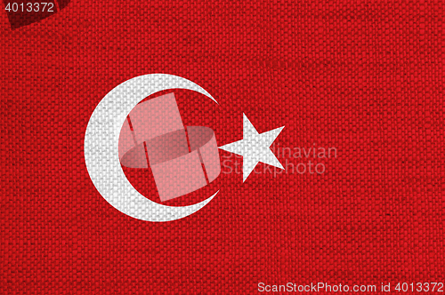 Image of Flag on old linen