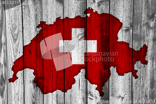 Image of Flag and land on white