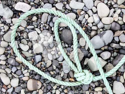 Image of Fishing nets on a beach