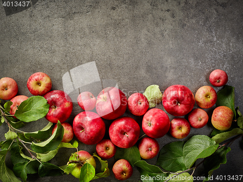 Image of fresh red apples 