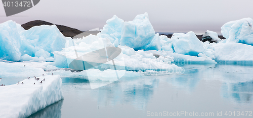 Image of Jokulsarlon is a large glacial lake in southeast Iceland