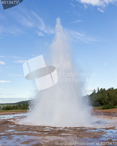 Image of Strokkur eruption in the Geysir area, Iceland