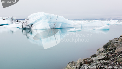 Image of Jokulsarlon is a large glacial lake in southeast Iceland