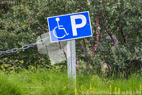 Image of Sign for disable parking