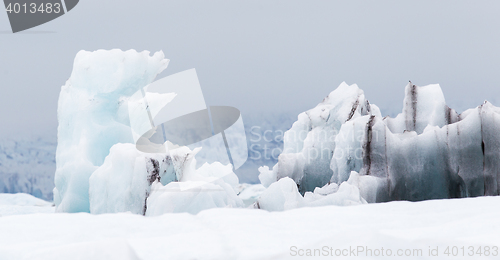 Image of Jokulsarlon is a large glacial lake in southeast Iceland