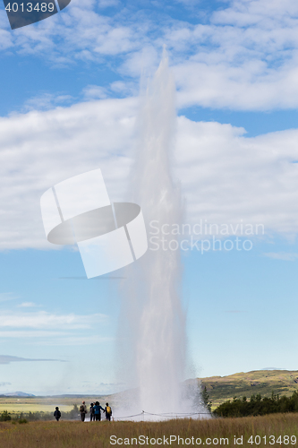 Image of Impressive eruption of the biggest active geysir, Strokkur, with