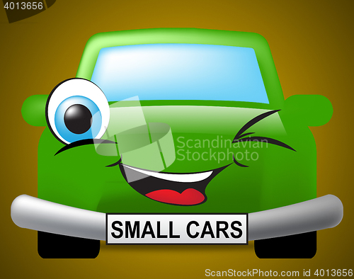 Image of Small Cars Shows Compact Automobile Or Vehicle