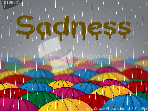 Image of Sadness Rain Represents Sorrow Despair And Depression
