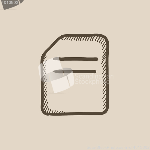 Image of Document sketch icon.