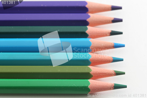 Image of blues pencils