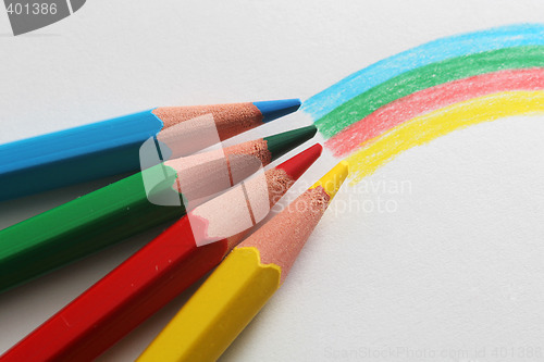 Image of rainbow pencils