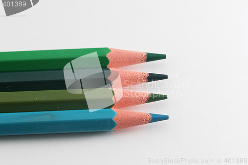 Image of green color pencil