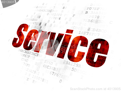 Image of Business concept: Service on Digital background