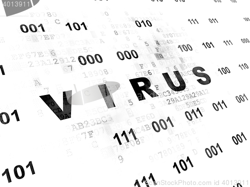 Image of Security concept: Virus on Digital background