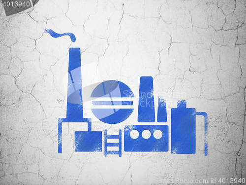 Image of Industry concept: Oil And Gas Indusry on wall background