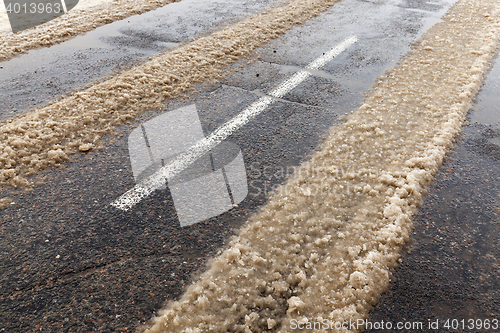 Image of road in the winter