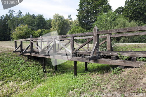 Image of old wooden bridge