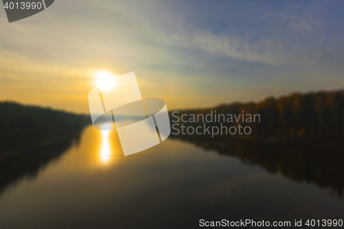 Image of river in autumn season