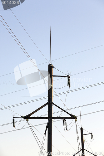 Image of High-voltage power lines