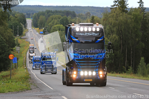 Image of Scania Truck of Nima Transport in Convoy