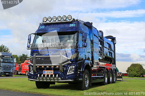 Image of Customized Volvo FMX Vacuum Truck of Sjobloms on Power Truck Sho