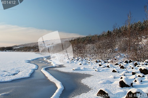 Image of frozen lake