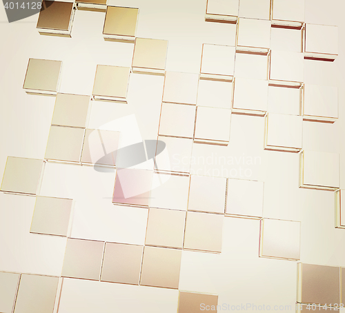 Image of Square frame background. 3D illustration. Vintage style.