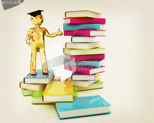 Image of The world is opened for you. Global Education . 3D illustration.