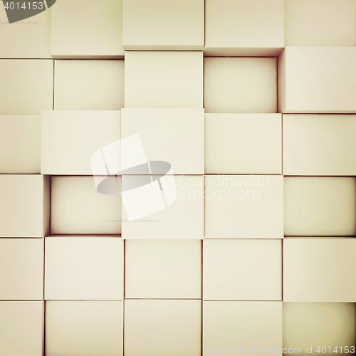 Image of Abstract urban background . 3D illustration. Vintage style.