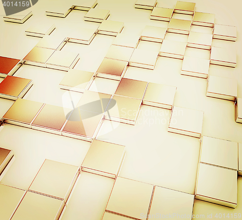 Image of Square frame background. 3D illustration. Vintage style.