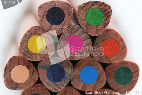 Image of wood color pencils