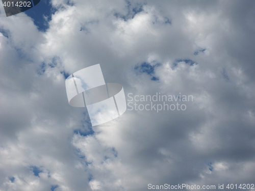 Image of Blue sky with clouds background