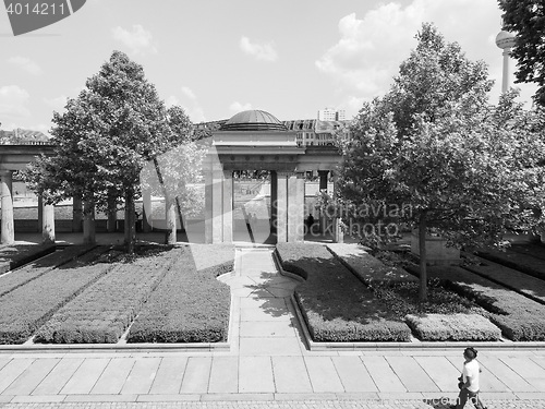 Image of Museumsinsel (Museums island) in Berlin in black and white