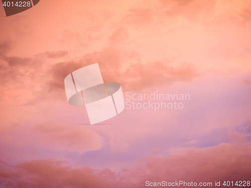 Image of Red sky at sunset