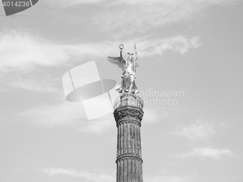 Image of Angel statue in Berlin in black and white